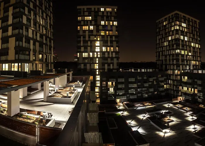 Prague Apartment In Residential Tower - Parking